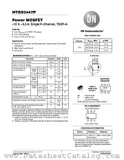 NTGS3447P datasheet pdf ON Semiconductor