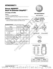 NTHD5902T1 datasheet pdf ON Semiconductor