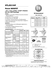 NTLJD2104P datasheet pdf ON Semiconductor