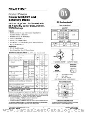 NTLJF1103P datasheet pdf ON Semiconductor