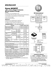 NTLTS3107P datasheet pdf ON Semiconductor