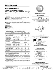 NTLUS4930N datasheet pdf ON Semiconductor