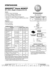NTMFS4833NS datasheet pdf ON Semiconductor