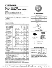 NTMFS4926N datasheet pdf ON Semiconductor