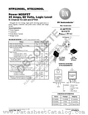 NTP22N06L datasheet pdf ON Semiconductor