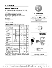 NTP4804N datasheet pdf ON Semiconductor