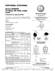 NTP75N06L datasheet pdf ON Semiconductor