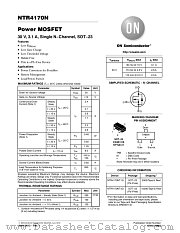 NTR4170N datasheet pdf ON Semiconductor