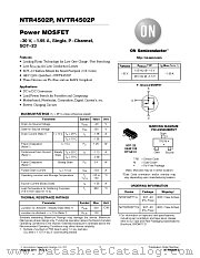 NTR4502P datasheet pdf ON Semiconductor
