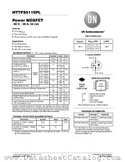 NTTFS5116PL datasheet pdf ON Semiconductor
