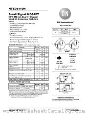 NTZD5110N datasheet pdf ON Semiconductor