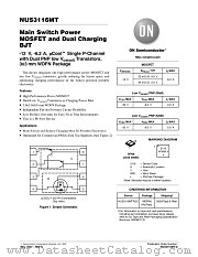 NUS3116MT datasheet pdf ON Semiconductor