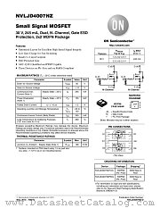 NVLJD4007NZ datasheet pdf ON Semiconductor