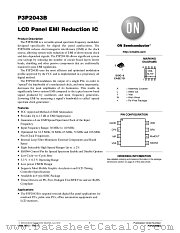 P3P2043B datasheet pdf ON Semiconductor