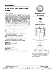 PACDN009 datasheet pdf ON Semiconductor