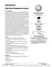 PACVGA105 datasheet pdf ON Semiconductor
