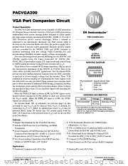 PACVGA200 datasheet pdf ON Semiconductor
