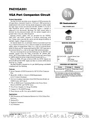 PACVGA201 datasheet pdf ON Semiconductor