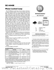 SC14046B datasheet pdf ON Semiconductor