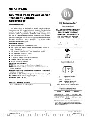 SMBJ12AONT3 datasheet pdf ON Semiconductor