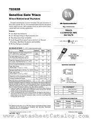 T2322 datasheet pdf ON Semiconductor