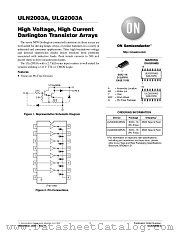 ULN2003A datasheet pdf ON Semiconductor