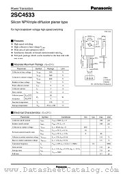 2SC4533 datasheet pdf Panasonic