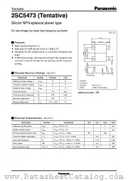 2SC5473 datasheet pdf Panasonic