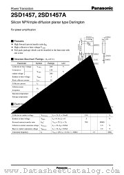 2SD1457 datasheet pdf Panasonic