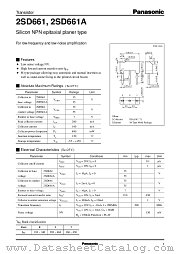 2SD661 datasheet pdf Panasonic