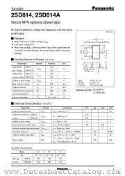 2SD0814 datasheet pdf Panasonic
