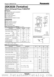 2SK3028 datasheet pdf Panasonic