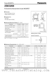 2SK3269 datasheet pdf Panasonic