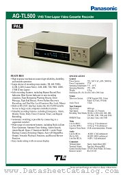 AG-TL500 datasheet pdf Panasonic