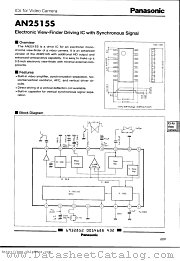 AN25155 datasheet pdf Panasonic