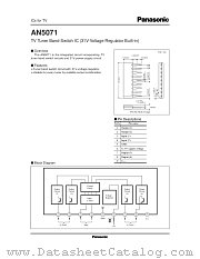 AN5071 datasheet pdf Panasonic