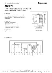 AN5273 datasheet pdf Panasonic
