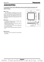 AN5392FBQ datasheet pdf Panasonic