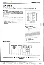 AN5763 datasheet pdf Panasonic