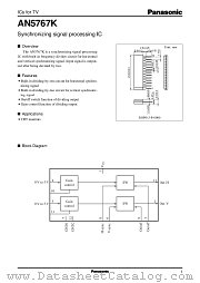 AN5767 datasheet pdf Panasonic