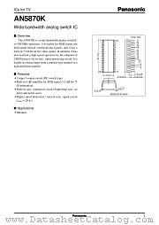 AN5870 datasheet pdf Panasonic