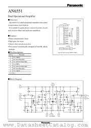 AN6551 datasheet pdf Panasonic