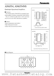 AN6554 datasheet pdf Panasonic