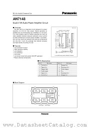 AN7148 datasheet pdf Panasonic