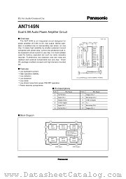 AN7149N datasheet pdf Panasonic