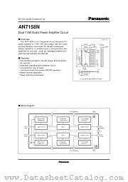 AN7158N datasheet pdf Panasonic