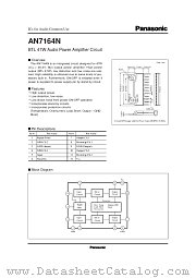 AN7164N datasheet pdf Panasonic
