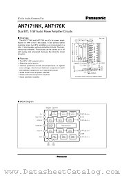 AN7176K datasheet pdf Panasonic