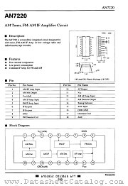 AN7220 datasheet pdf Panasonic