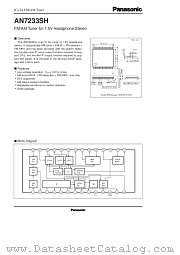 AN7233SH datasheet pdf Panasonic